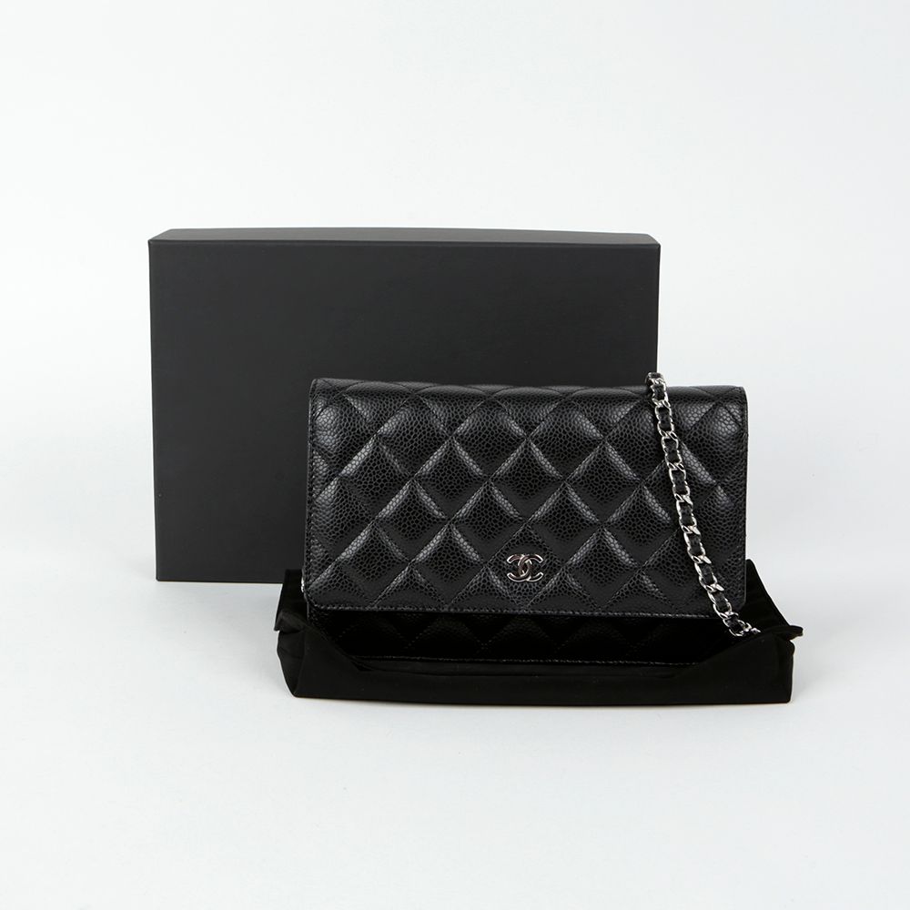 CHANEL Caviar Skin Classic WOC Shoulder Crossbody Bag AP0250
