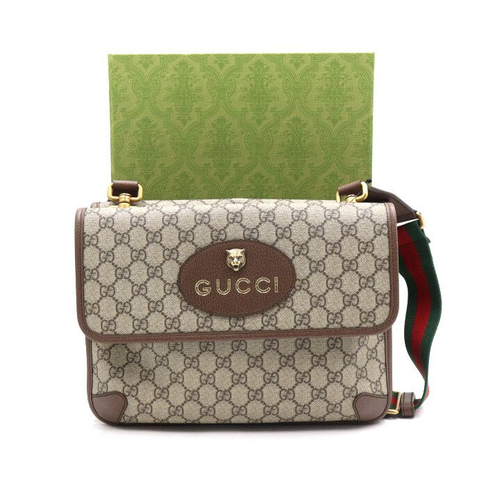 Gucci Vintage Unisex Canvas Messenger Crossbody Bag 495654 AA50098