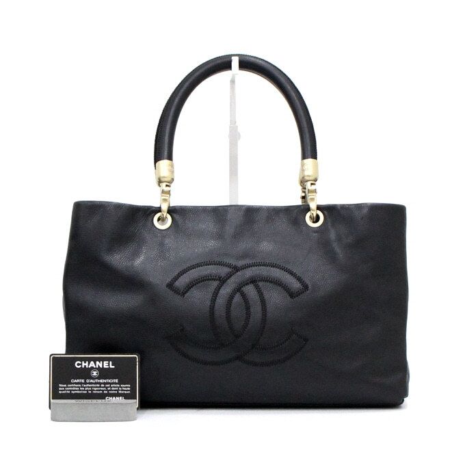 CHANEL Black Caviar Timeless CC Tote Bag aa49878