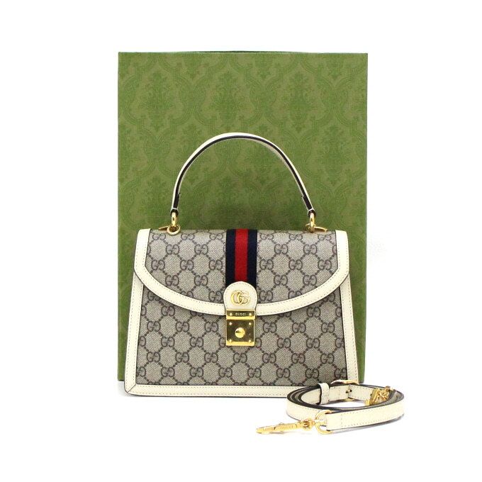 Gucci Supreme GG Ophidia Small Top Handle Bag Tote Bag Shoulder Bag - 651055