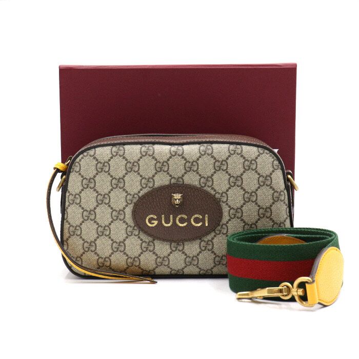 Gucci Vintage GG Supreme Messenger Unisex Shoulder and Crossbody Bag 476466