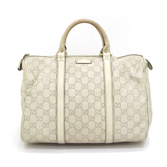 Gucci Leather Boston Tote Bag 193603 GG Shima - aa46968