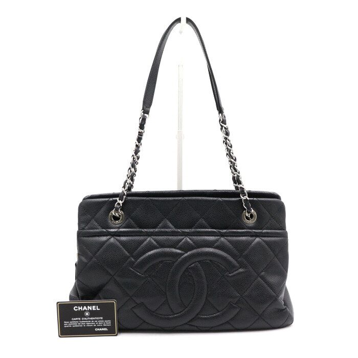 CHANEL Black Caviar Timeless CC Chain Shoulder Bag A67294