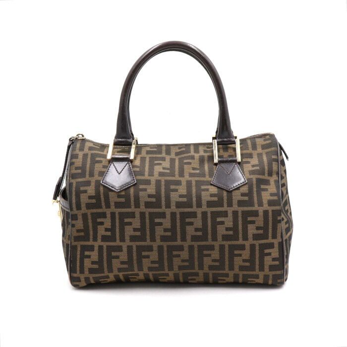 Fendi FF Logo Fabric Boston Tote Bag 8BL104