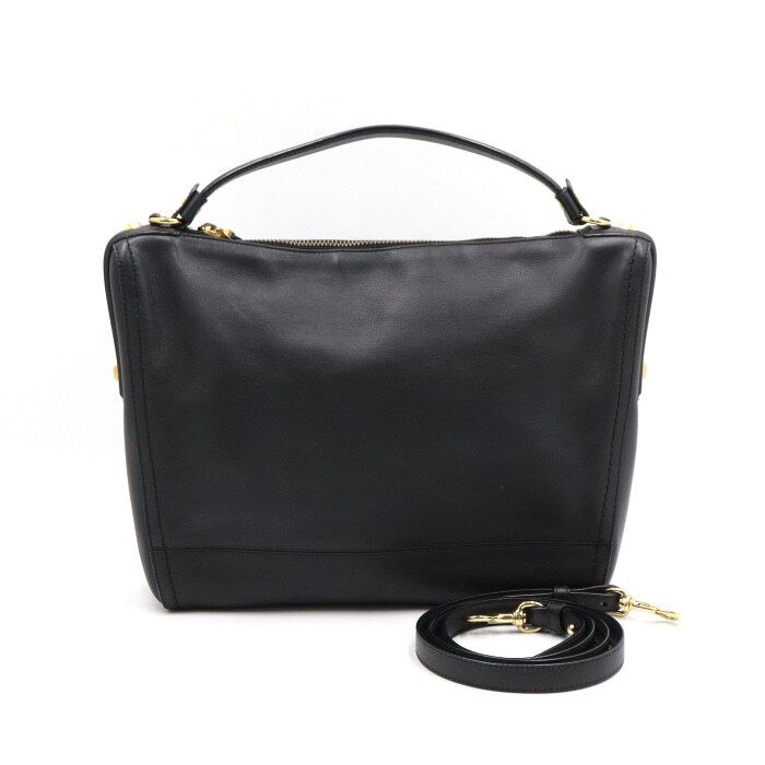 Salvatore Ferragamo Black Leather Hobo Tote Shoulder Bag 21 D286