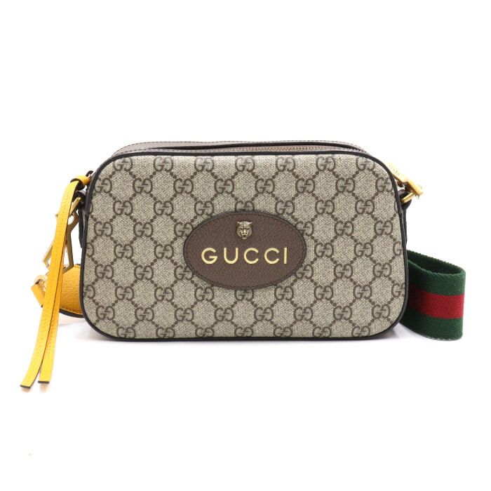 Gucci GG Supreme Vintage Messenger Unisex Shoulder Crossbody Bag 476466