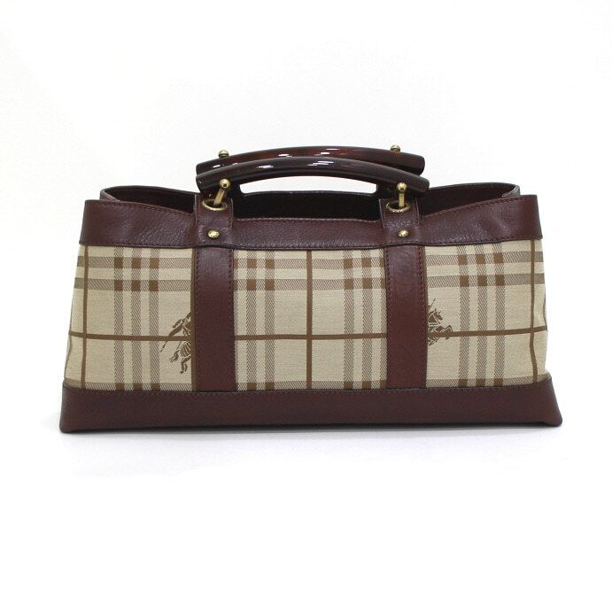 Burberry Classic Heymarket Check Canvas Tote Bag AA43429