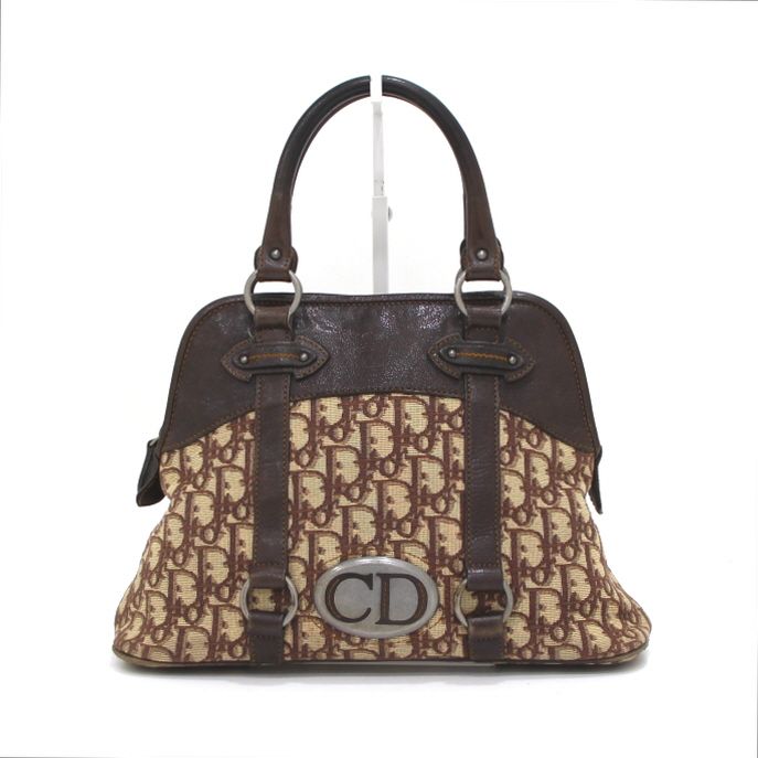 Dior Vintage Oblique Top Handle Tote Bag TNL44236