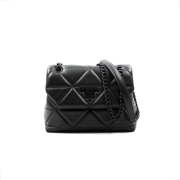 Prada Small Chain Shoulder Bag Black Spectrum 1BD233