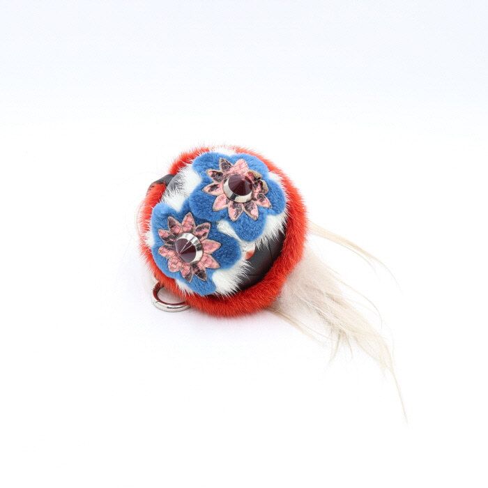 Fendi Multi-Color Fur Bugs Monster Bloshi Bag Charm Keyring AA18847