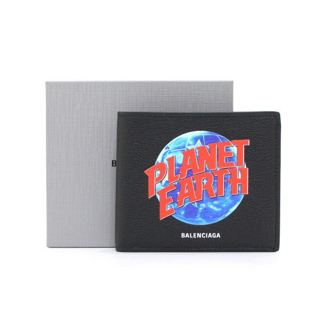 Balenciaga Men's Wallet with Planet Earth Design 594549