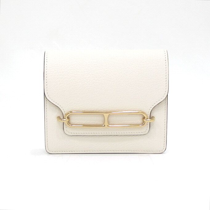 Hermes Slim Goat Skin Wallet with Coin Pouch AA46461