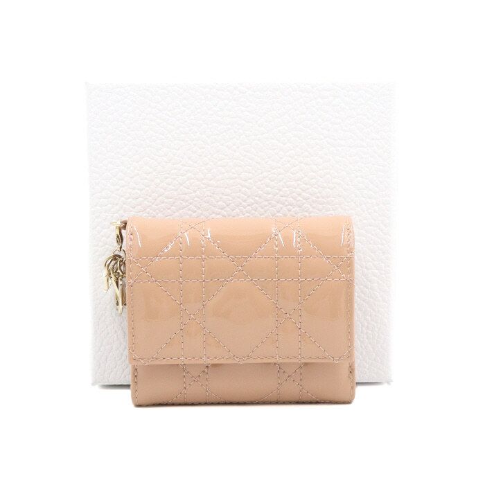 Dior Pink Pendant Lotus Women's Wallet S0181OVRB aa44082