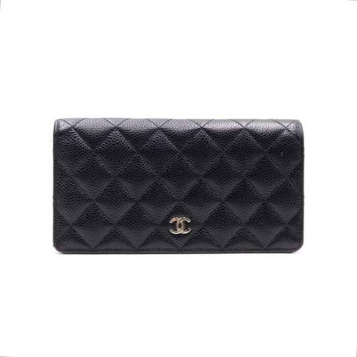 CHANEL Classic Flap Long Wallet Black A31509