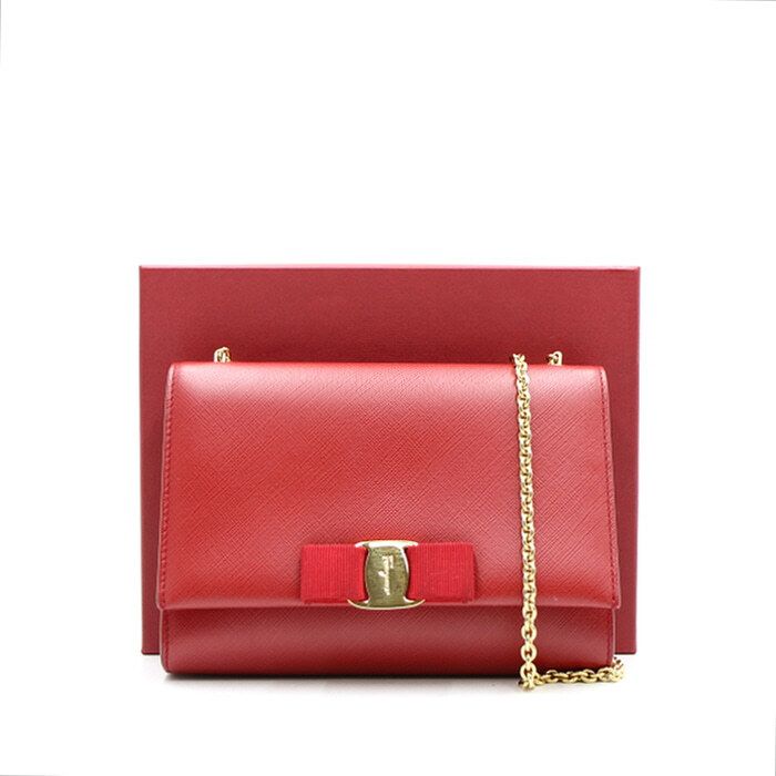Salvatore Ferragamo Mini Gold Chain Crossbody Bag 22 B558