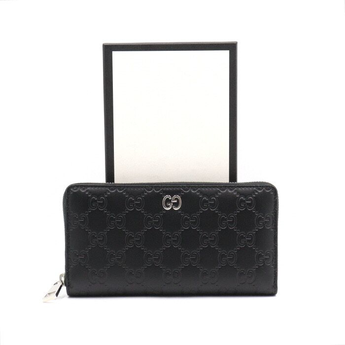 Gucci Zip Signature Long Wallet 473928