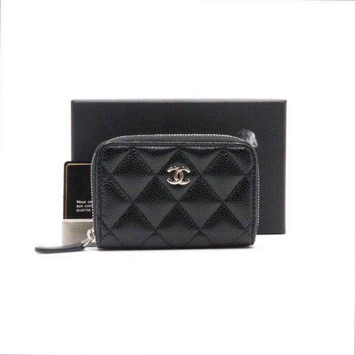 CHANEL Classic CC Zip Card Wallet AP0216