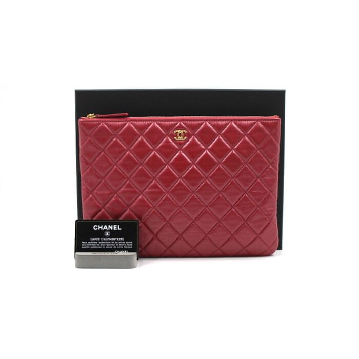 CHANEL Pearl Lambskin Newmium Clutch Bag aa31183