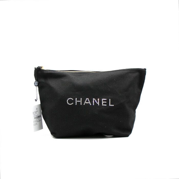 CHANEL Canvas Initial Logo Pouch Bag M03791