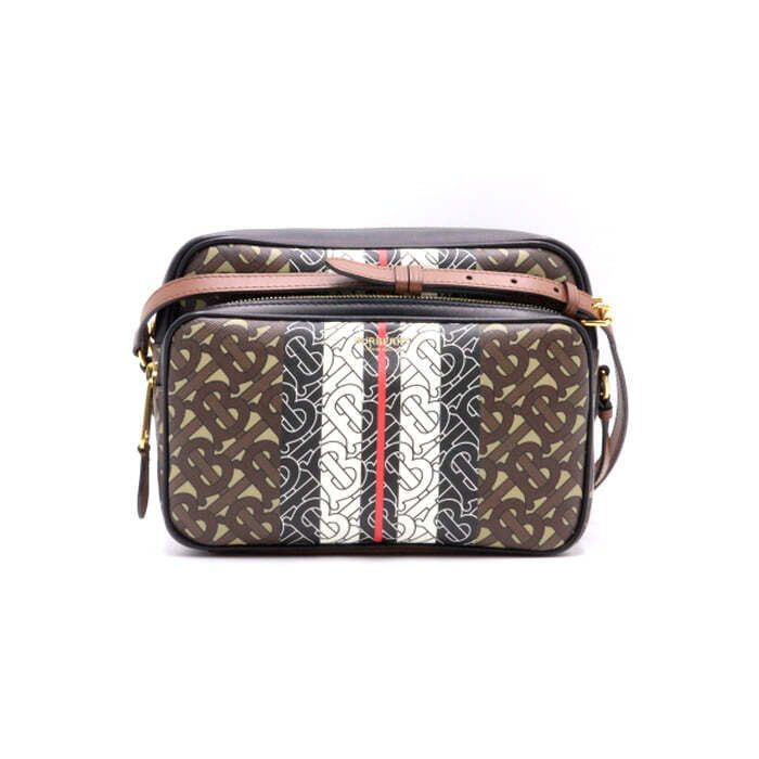 Burberry TB Monogram Canvas Medium Camera Crossbody Bag 80193761