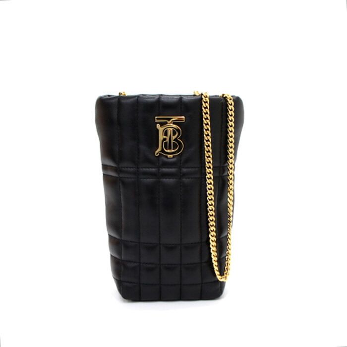 Burberry Black Logo Mini Bucket Chain Shoulder Bag aa34661