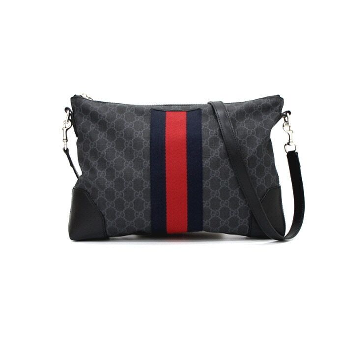 Gucci Supreme Canvas Messenger Crossbody Bag 474139