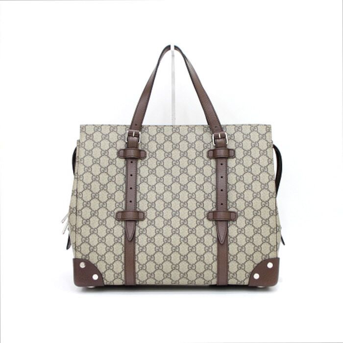 Gucci Canvas Leather Detail Men's Tote Bag GG 626356 aa32823
