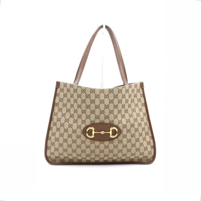 Gucci Horsebit Canvas Tote and Shoulder Bag 623694