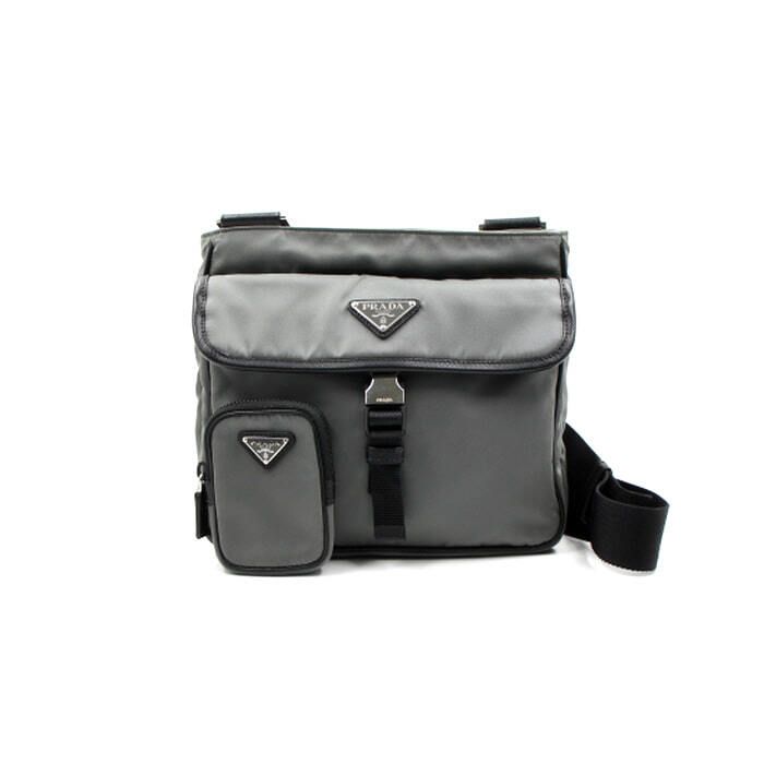 Prada Nylon Men's Messenger & Crossbody Bag with Triangle Logo aa30607