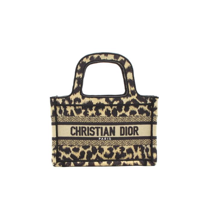 Dior Leopard Print Mini Book Tote Bag S5475ZRHM