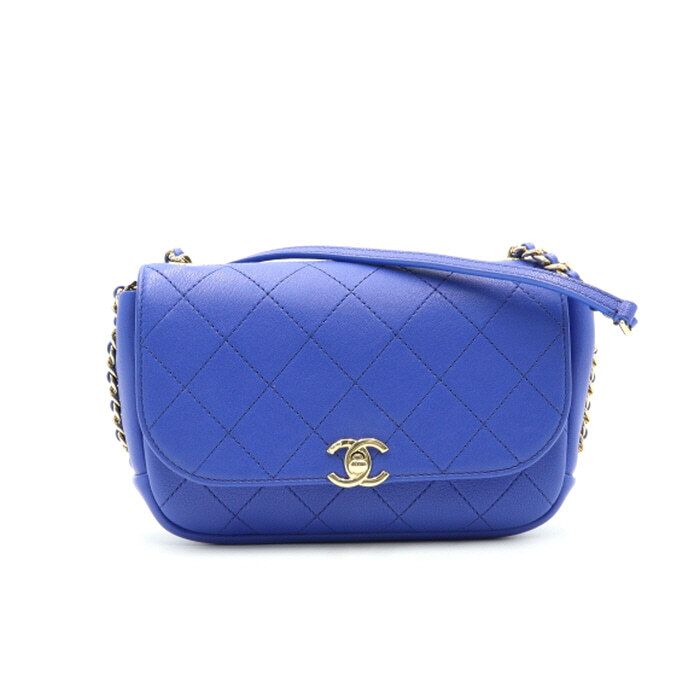 CHANEL Small Gold CC Day Flap Chain Shoulder Bag with iPhone Size Reference AS0138