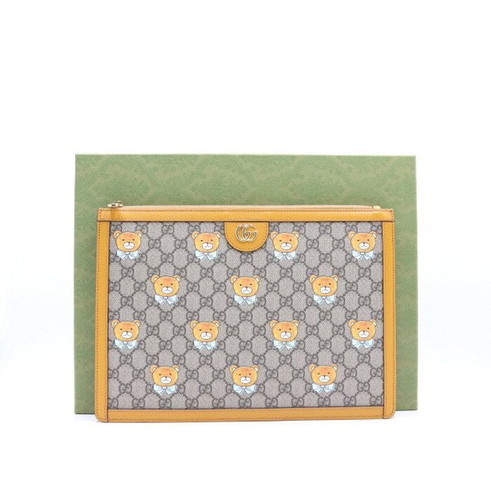 Gucci Supreme X Kai Portfolio Clutch Bag 660529 GG - aa18102