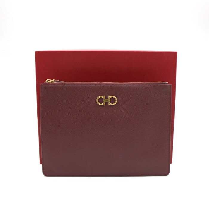 Salvatore Ferragamo Logo Clutch Bag 22D781
