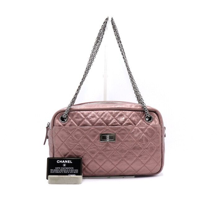 CHANEL Limited Edition Camera Case 255 Vintage Lock Chain Shoulder Bag aa41314