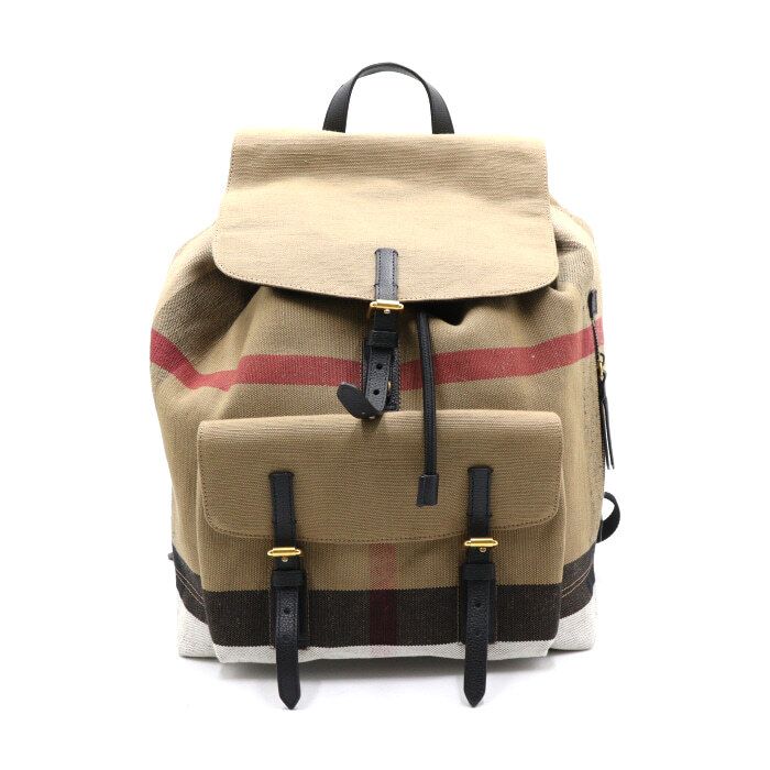 Burberry Canvas Brookdale House Check Unisex Backpack 3996226