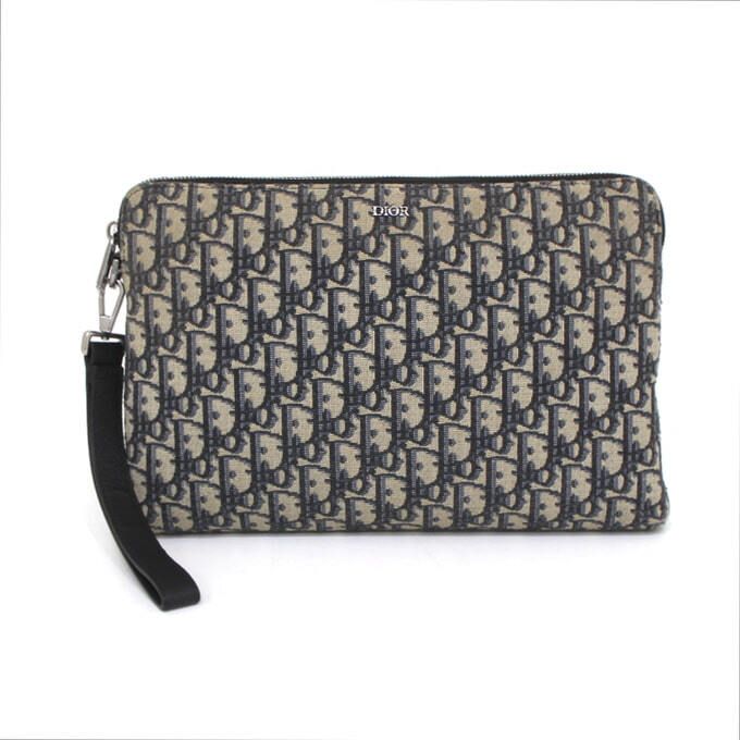 Dior Unisex Clutch Bag with Oblique Strap aa41057