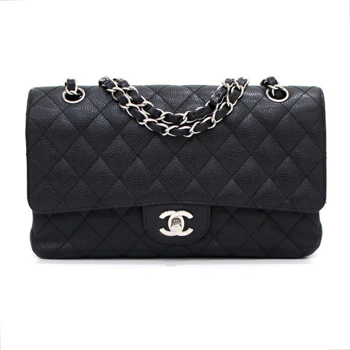 CHANEL Caviar Classic Medium Shoulder Bag A01112 aa40152