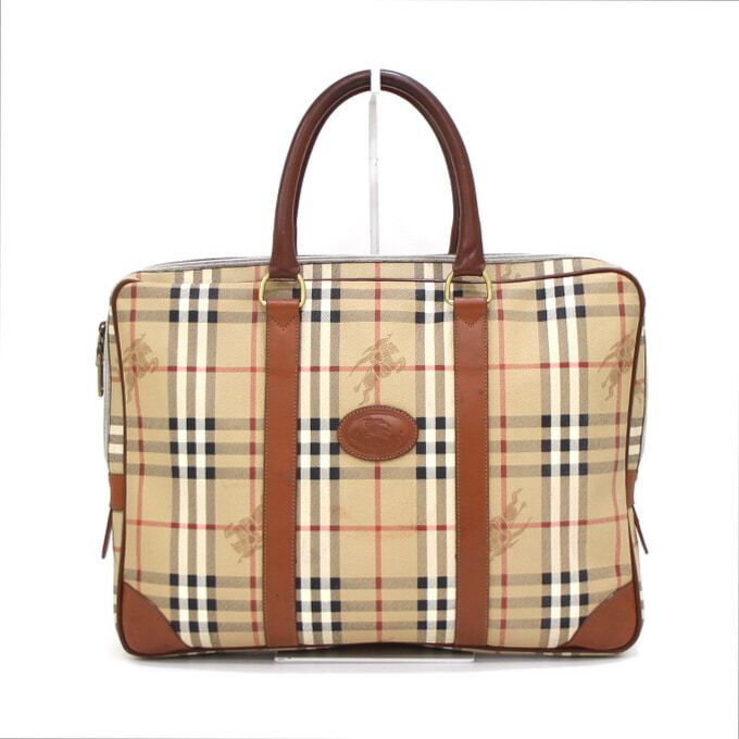 Burberry Briefcase Tote Bag with Vintage Vibes aa40137