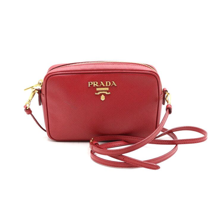 Prada Red Mini Camera Women's Crossbody Bag aa40025