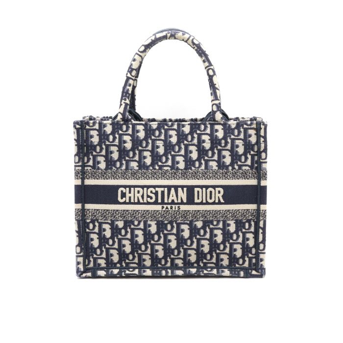 Dior Blue Oblique Book Tote 26 Small Tote Bag M1265ZRIW M828