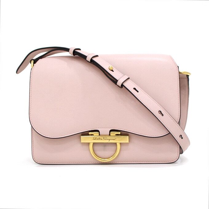 Salvatore Ferragamo Classic Flap Women's Shoulder Bag with Crossbody Strap - 21 H321