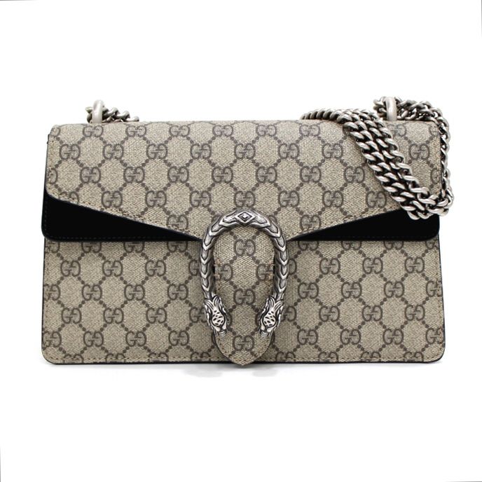 Gucci Canvas Dionysus Supreme Small Chain Women's Shoulder Bag 400249