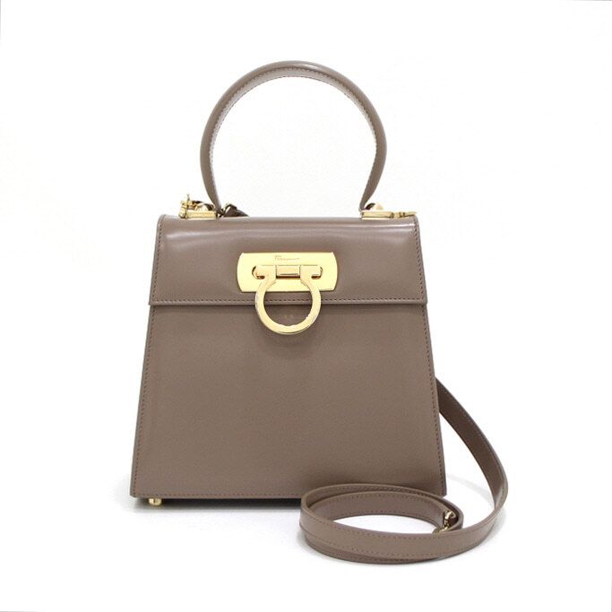 Salvatore Ferragamo Small Tote Shoulder Bag with Top Handle 21 2193