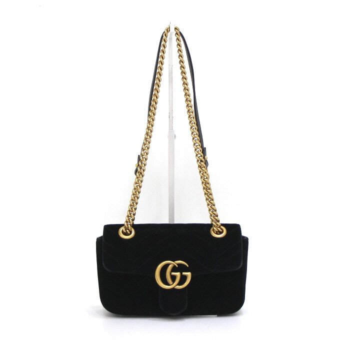 Gucci Velvet Mini Chain Shoulder Crossbody Bag AA44577