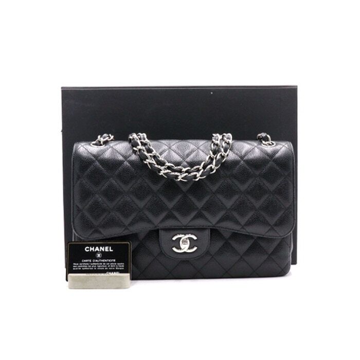 CHANEL Classic Large Chain Shoulder Bag A58600 Black aa37637