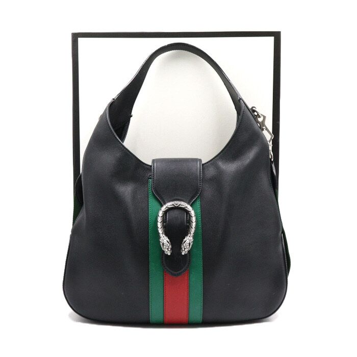 Gucci Black Leather Dionysus Ophidia Hobo Shoulder Bag Crossbody aa44471