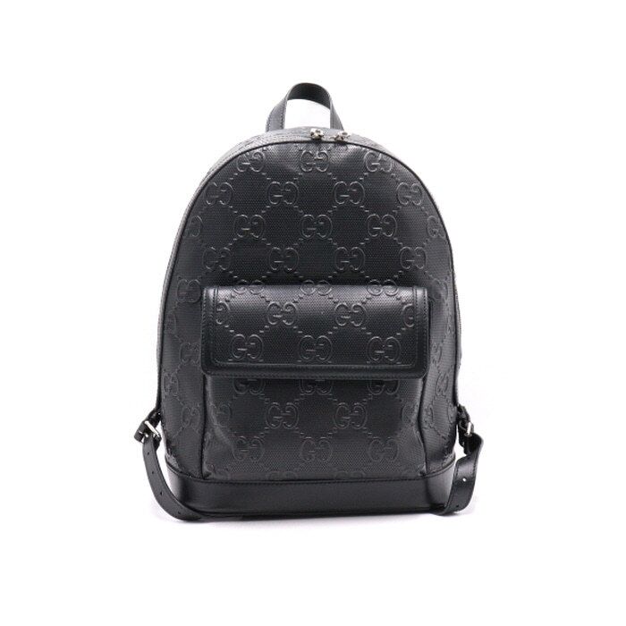 Gucci Black GG Embossed Unisex Backpack 658579