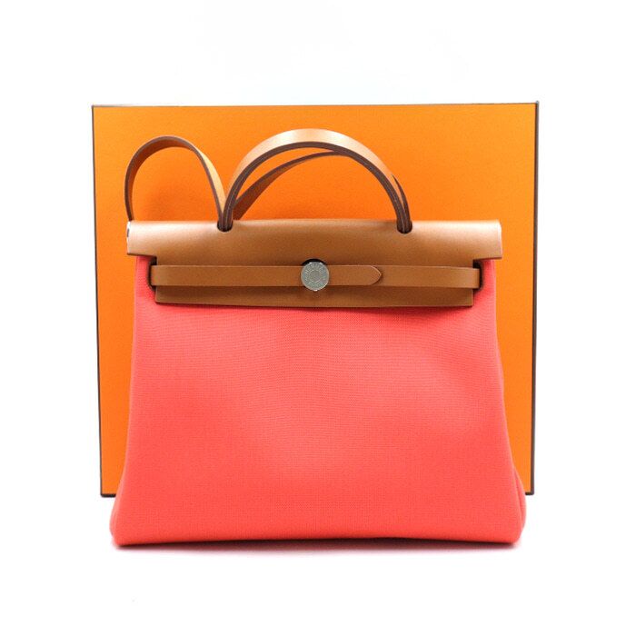 Hermes Rose Texas Tote Bag with Shoulder Strap AA44110