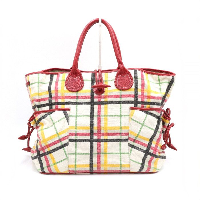 Burberry Canvas House Check Tote Bag aa44121
