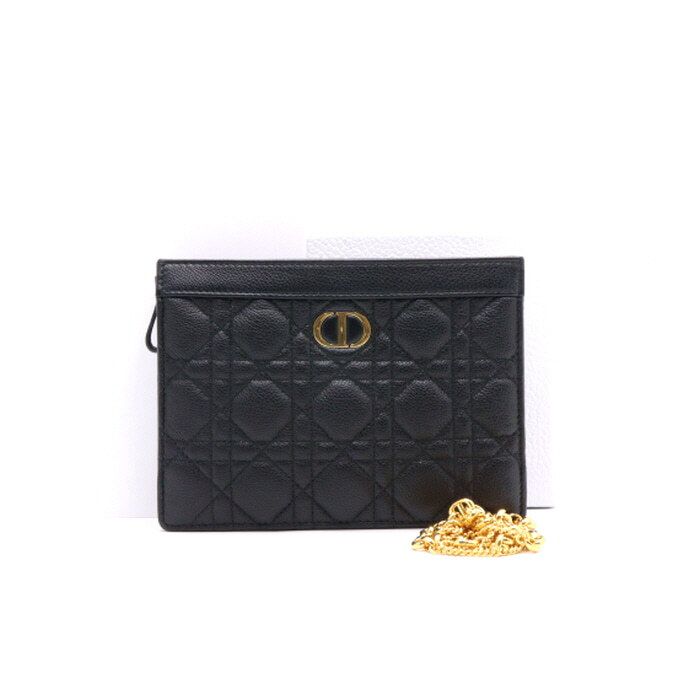 Dior Zipper Pouch Chain Shoulder Bag Crossbody Bag aa35385